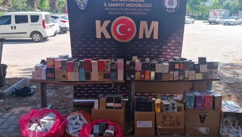 Kayseri'de Kaçak Parfüm Operasyonunda 2 Şüpheli Gözaltında