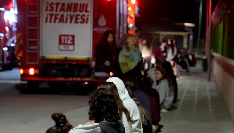 2500 Kişilik Öğrenci Yurdunda Çarpıcı Yangın Olayı!