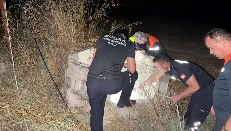 Burdur’da Kuyuya Düşen Kedi İtfaiye Ekipleri Tarafından Kurtarıldı