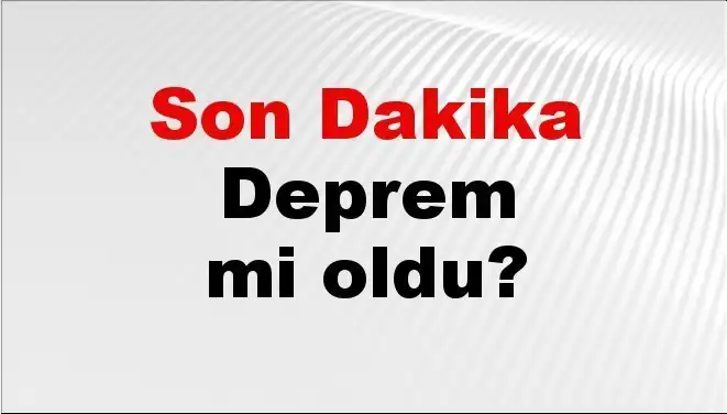 Tekirdağ'da Son Dakika: Deprem Gerçekten Oldu mu?