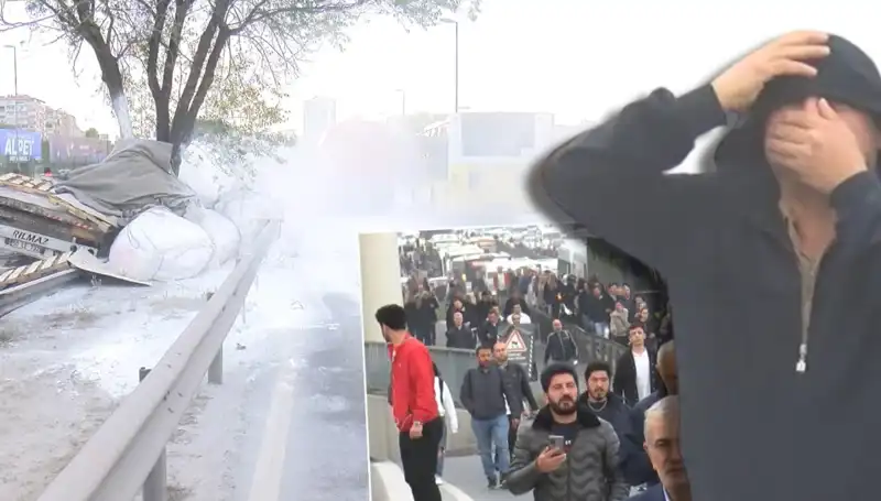 D-100'de Alçı Yüklü TIR'ın Kazası Trafiği Felç Etti