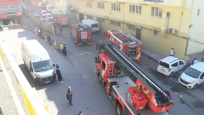 İstanbul'da Tekstil Atölyesinde Çıkan Yangın Panik Yarattı