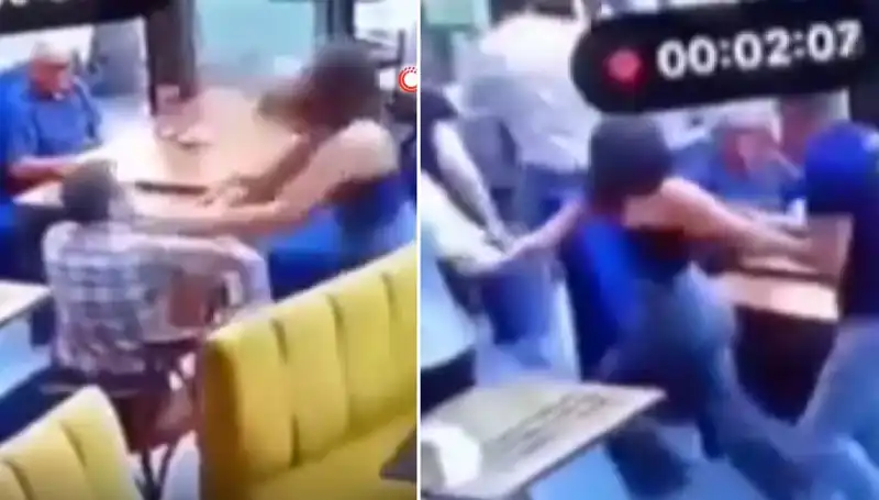 Garsona Tokat Atan Müşteri, Kendi Başına Tokat Yedi!