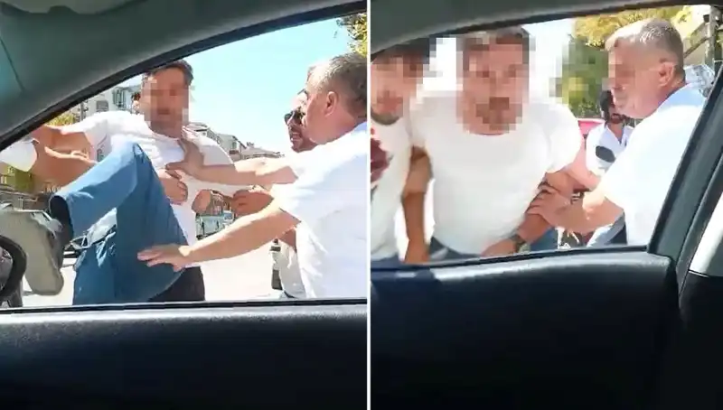 Dolmuş Şoföründen Trafikte Dehşet Anları: Olayı Görenler Şokta!