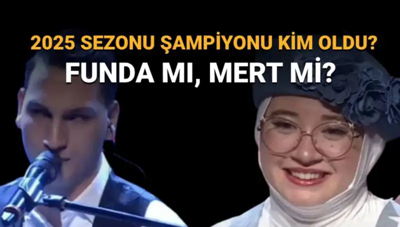 O Ses Türkiye 2025'in Şampiyonu Kim Olacak? Funda mı, Mert mi?