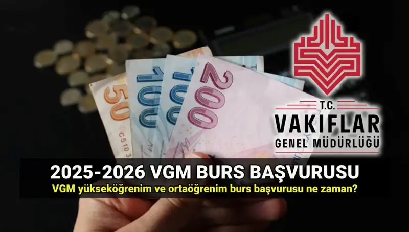 2025 VGM Burs Başvuruları: Tarihler ve Ücretler Hakkında Bilgi
